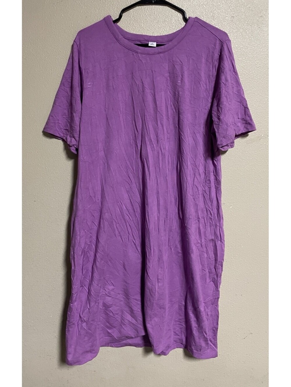 Plus Size Tshirt Dress Old Navy Xxl 2XL Purple Short Sleeve